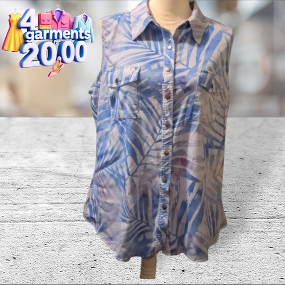 LuLaRoe Roxanne snap tank size XL - Picture 1 of 16